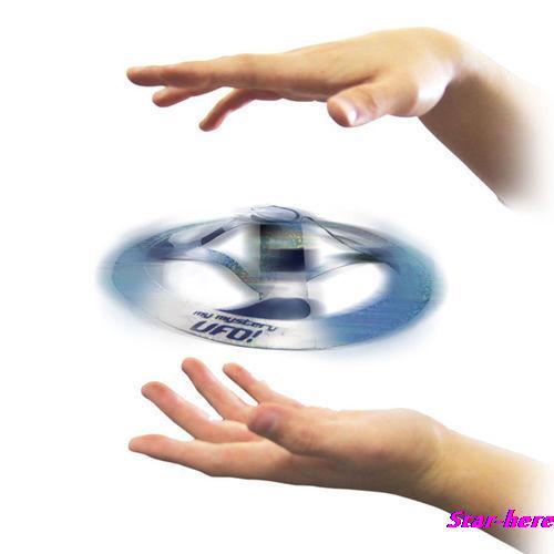 Kids Attractive Mystery UFO Floating Flying Disk Cool Magic Trick Saucer Toy 1pc Free Shipping