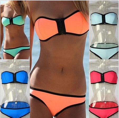 Size S-L  Women Swimming Suit Push UP Bra Bikini Zipper Bikini Set Swimwear Beachwear Swimsuit  WYB159