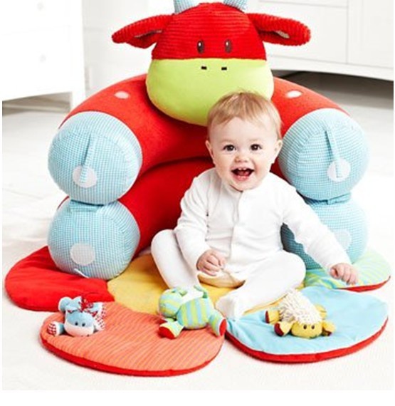 Baby Beanbag Portable dawdler sofa,Detachable Crib sofa play mat pad fleeces warm bed toy sofa Baby cradle bed
