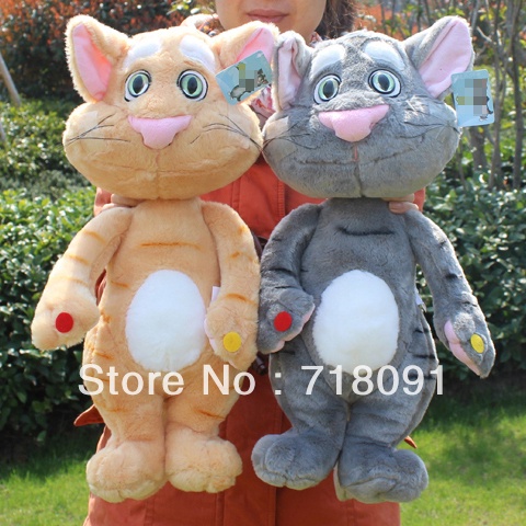 50cm,Free Shipping,Talking Plush Toy Cat,The Stuffed  Animal,Repeat What You Say In 10 Seconds,1pc