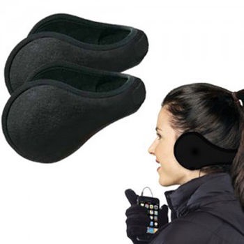 1 Pack Women Men Winter Ear Warmers Behind The Ear Style Fleece Muffs