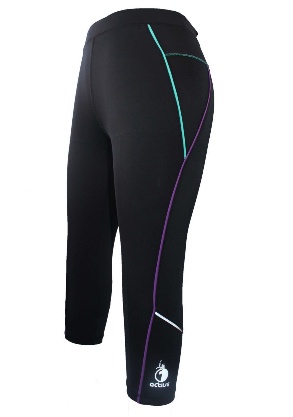 2014 new spring summer women's sports running quick dry plus size capri with stretch