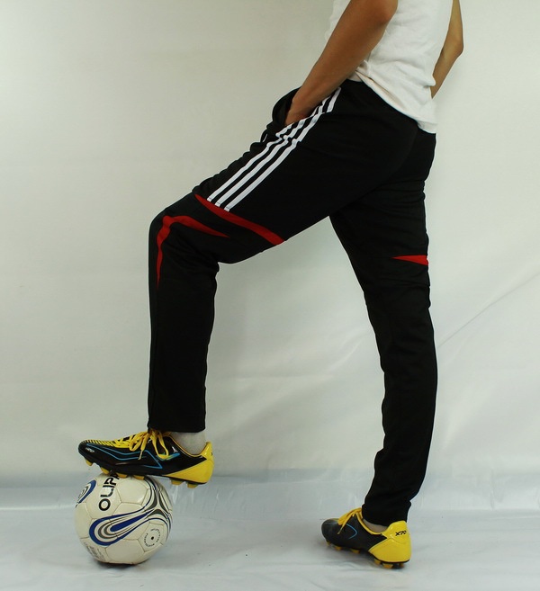 2014 New Fashion L-4XL Football Pants legs Soccer Training Designer Pants Sports Trousers Brand Men's Active Pants Free shipping