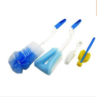 11.11 (4PCS/LOT) multifunctional Sponge Cleaning Brush Cup Brush Bottle Brush Nipple Brush Washing tool