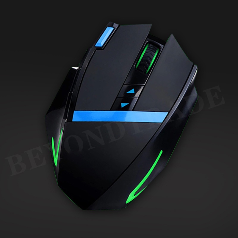 ET Brand X-09 2.4G Wireless Gaming Mouse 2400 CPI Ergonomic Design Mouse Gamer Glaring LED Light  Avago Engine 6D For Dota 2
