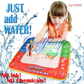 Free shipping  In Stock CP1326nc 49X48cm Magic Water Doodle Mat &1 Magic Pen/Drawing Board /Water Mat/aquadoodle drawing mat