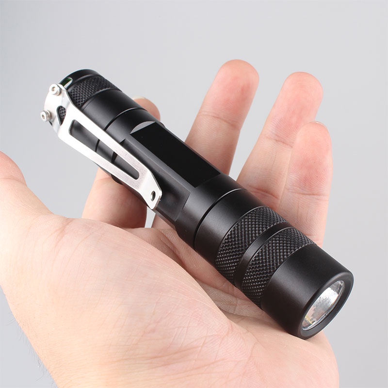 Free shipping Convoy S5  LED Flashlight XML2 U2 1A / 7135*3 3/5 modes stainless steel back splint version