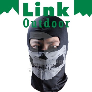 Bike Motorcycle Ski Skiing Snowboard Neck Winter Warm Grey Skull Face Mask Sport Snow Free shipping