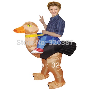 Free Shipping Ostrich Inflatable Costume / Adult Fancy Dress Suit / Party Halloween Christmas Xmas gift