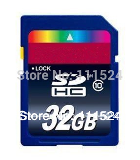 Free Shipping 32gb SDHC 4gb 8gb 16gb 32gb 64gb sd Class 10 32gb sdhc memory card secure digital card, high speed !
