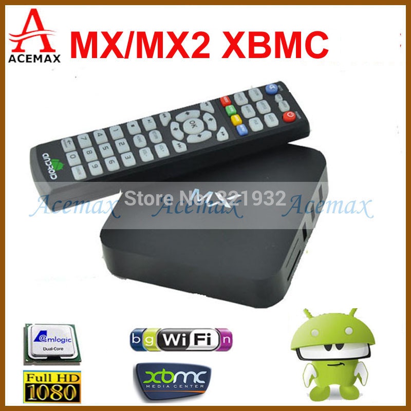 1pc Original MX XBMC Midnight Android 4.2 Dual Core TV Box 1G RAM 8G ROM WiFi Sports Adults XBMC Fully Loaded Google TV Box HDMI