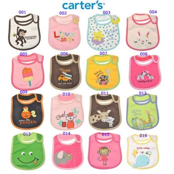 New cotton Baby boys girls bibs Infant embroidered saliva towels carter's Baby Waterproof bib