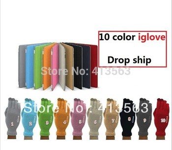10colors    2pcs IGlove Screen touch gloves with High grade box Unisex Winter for Iphone touch glove