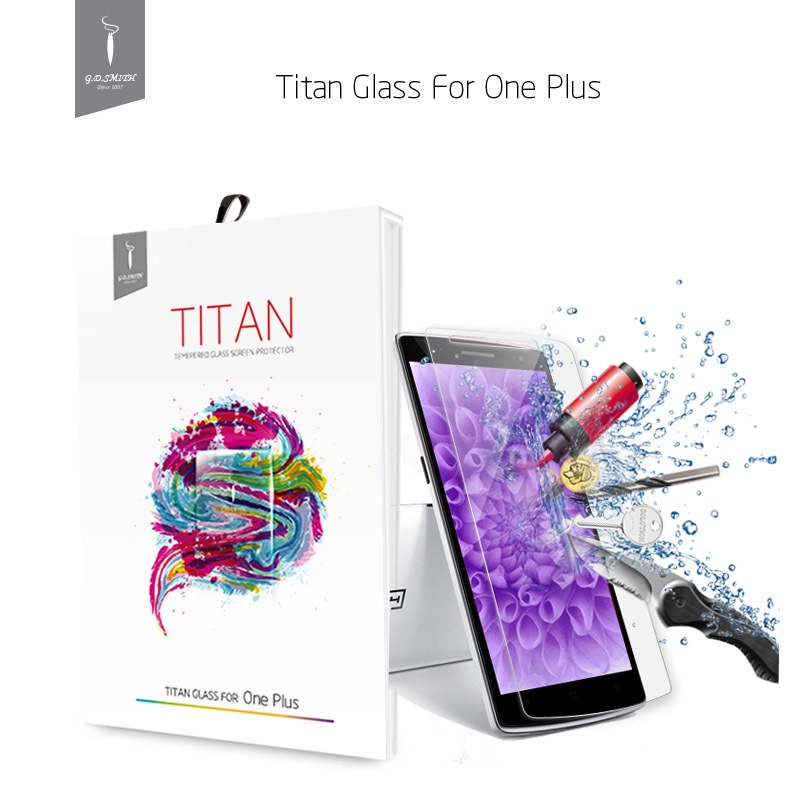 Original Oneplus one Premium Tempered Glass Screen Protector One Plus 1 Brand New protective film GODOSMITH TITAN