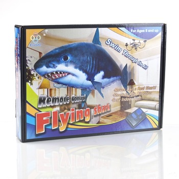 RC remote control air flying  Fisch shark inflatable toy funny R/C pescado swimming FISH in the air poisson isda ikan fisk peixe