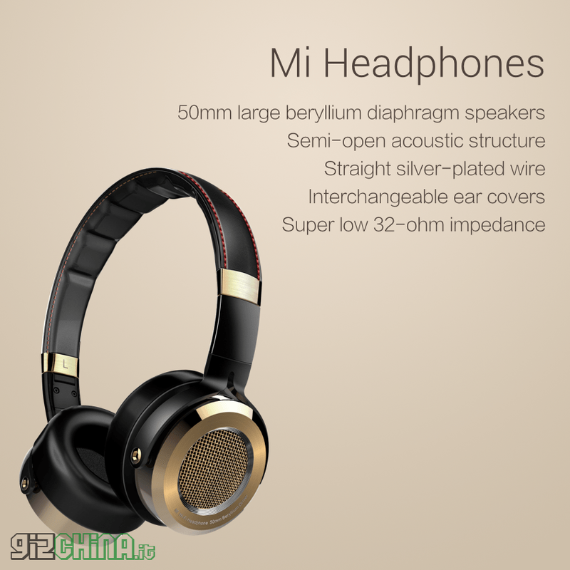 Xiaomi Mi Headphones announced to complement Mi Note Audio hardware   |      Gizchina.com