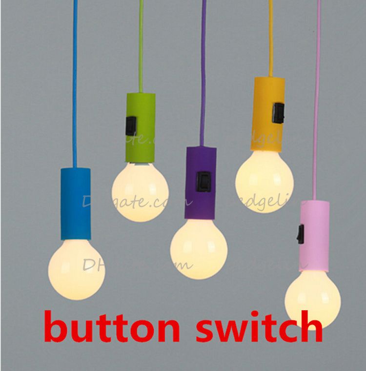 2015 New Products Muuto E26 ESilicone Lampholder Pendant Lamp Chandelier Lamp Button Switch Hanging Light Fixture No Bulb Glass Pendant Lamp Shades Glass Light Pendant From Pedgelin, $9.04| Dhgate.Com