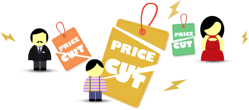 Cut down the price