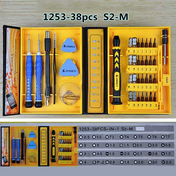 K-Tools 38 in 1 Precision Multifunction Repairing Screwdriver Tool Kit