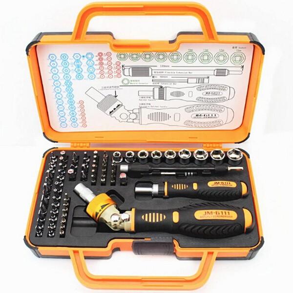 JAKEMY JM-6111 69 in 1 Screwdriver Hardware Repair Open Tools Demolition Kit Electronic Devices  Eyeglass