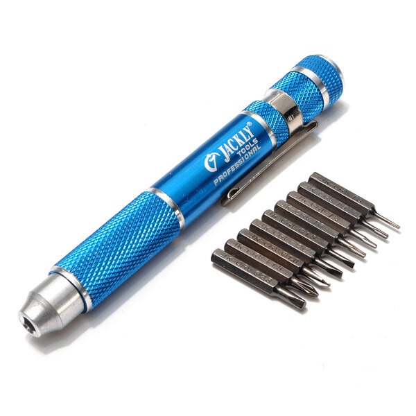 JACKLY 10 in 1 Electronics Repair Tools Precision Screwdriver Kit