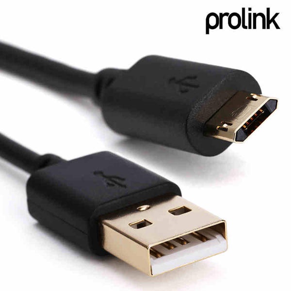 prolink 2.1A Dual Face Micro USB Plug Charging Data Cable For Cellphone
