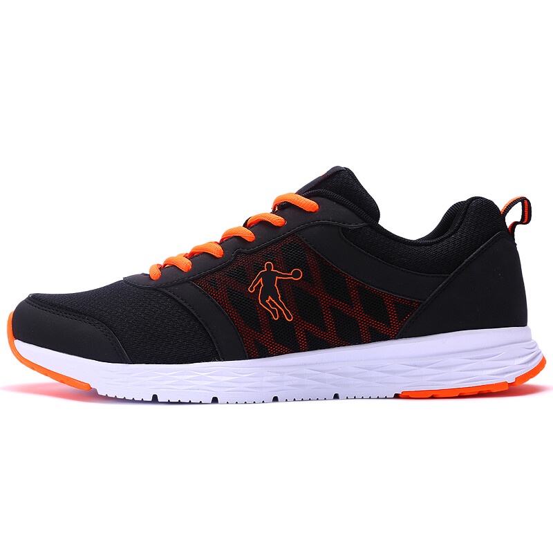 Shop Jordan men 's shoes running shoes shock absorber sports shoes XM1560239 black / shiny orange 42 Online from Best Sports Footwear on JD.com Global Site - Joybuy.com