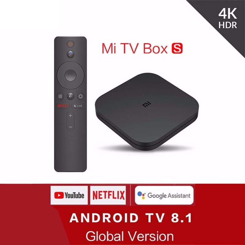 Shop Xiaomi Mi Box S Android 8.1 TV Box Quad Core Ultra HD 2GB + 8GB Supports 4K Full HD Online from Best TV Boxes on JD.com Global Site - Joybuy.com