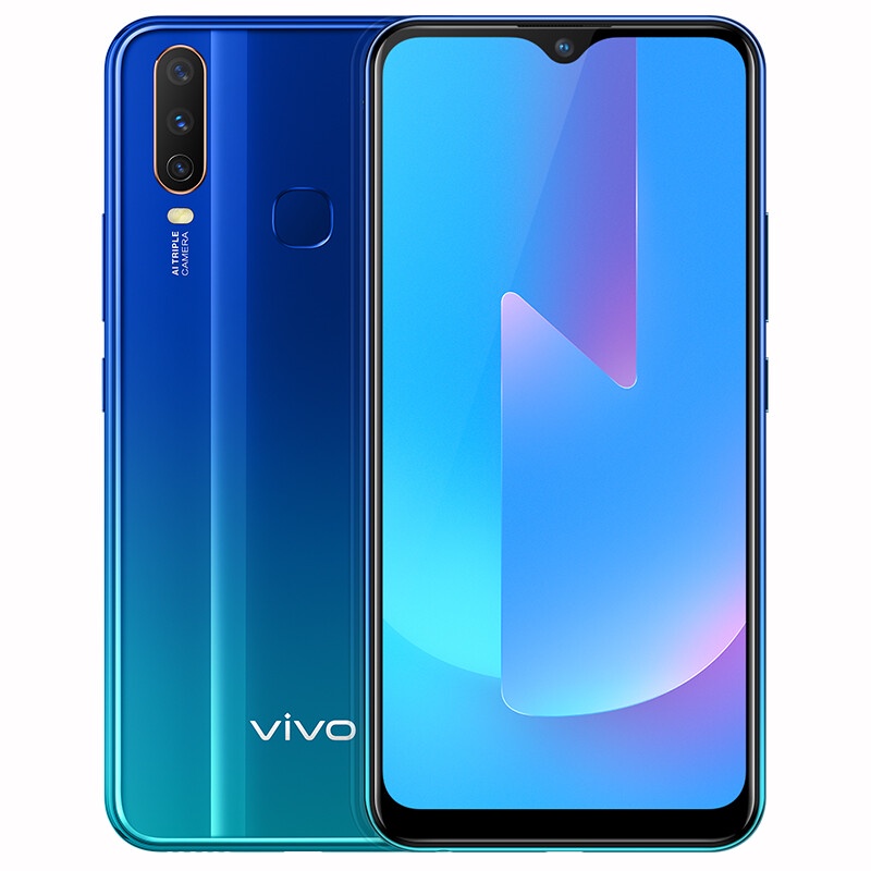 Shop Vivo U3x 3GB+64GB deep lake blue 5000mAh large battery 18W dual engine flash charging super wide angle AI three camera 665 proce Online from Best Mobile Phones on JD.com Global Site - Joybuy.com