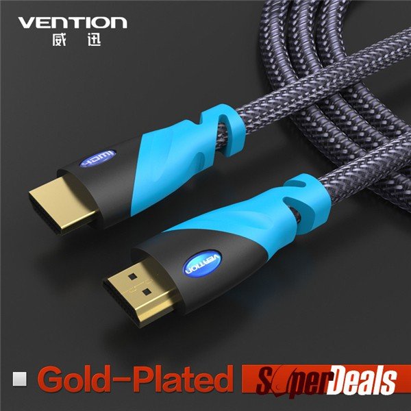 VENTION VAA-C01 HDMI Cable Male to Male Gold Plated HDMI 1.4V 1080P 3D HD 1M/2M/5M