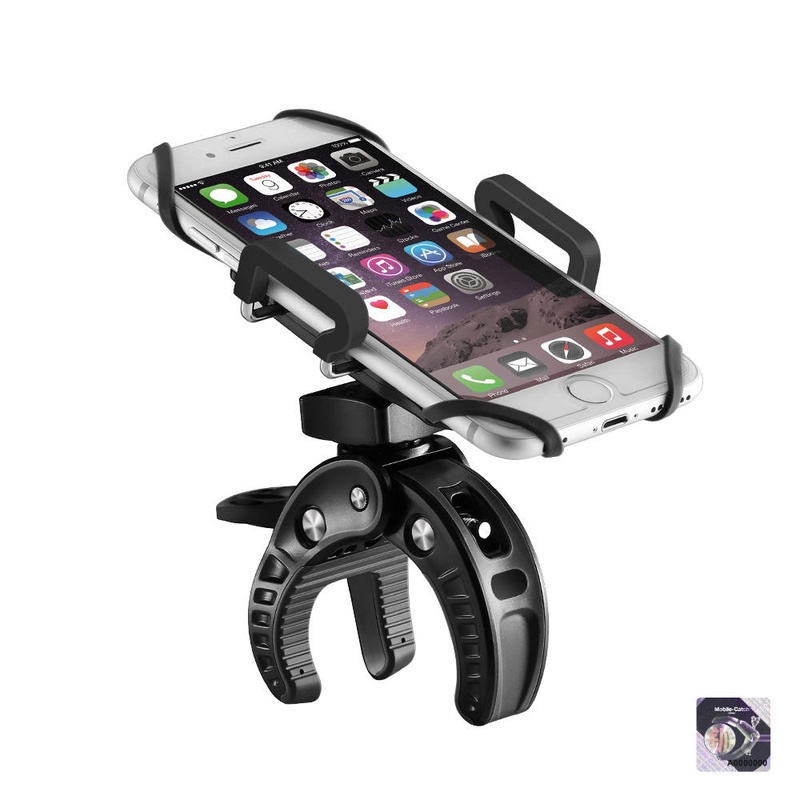 BlitzWolf® BW-MH2 Heavy Duty Bike Phone Mount Holder with Tight Rubber Band & 360 degree Rotate