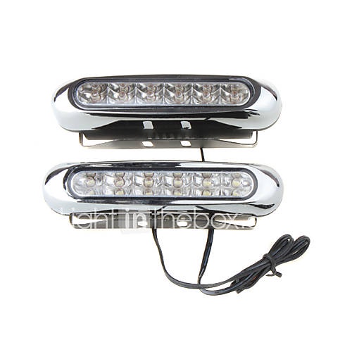 One Pair LED Blue Univsersal Head Day Driving Lamp Light -YS-615