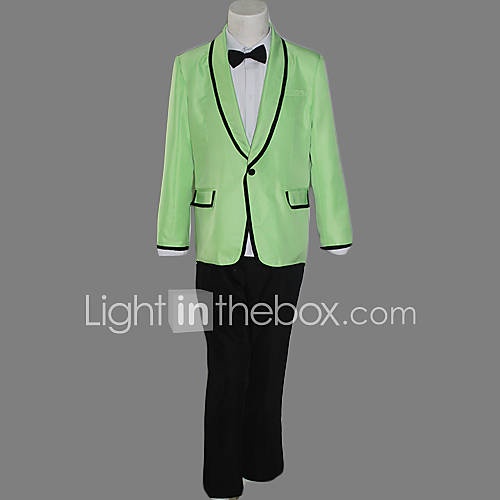 Gangnam Style Psy Dynamic Green Suit Halloween Costume(3 Pieces)