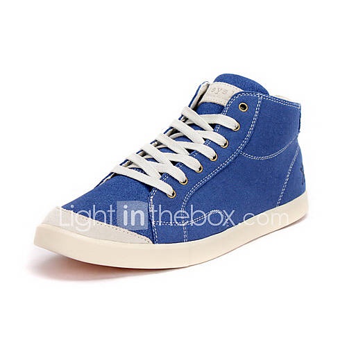 של Raysys הגברים אנגליה סגנון ספורט זמש זמש הכחול Sneaker