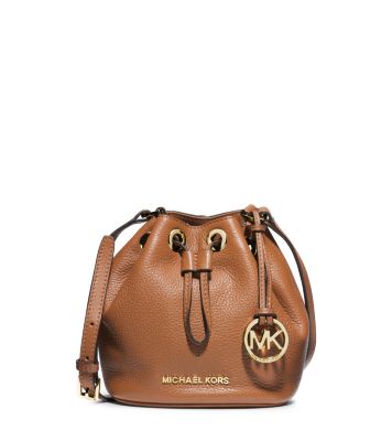Jules Leather Drawstring Crossbody