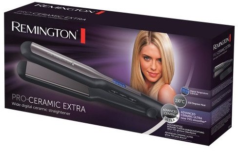 מחליק שיער קרמי רחב Remington S5525 - שנה אחריות מ. ברוכים