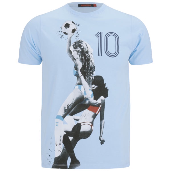 Ringspun Men's Hand Ball T-Shirt - Sky Blue