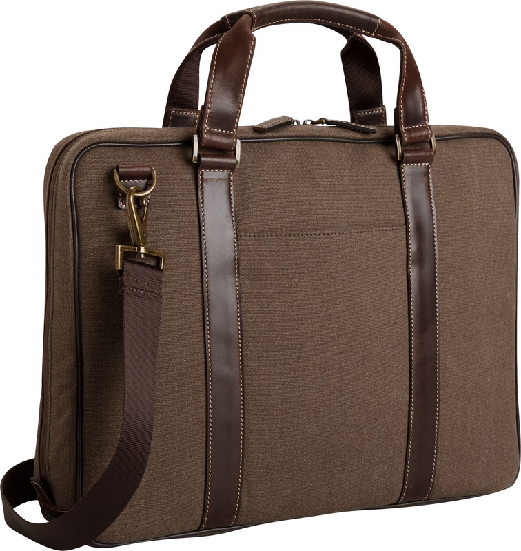 1905 Collection Canvas & Leather Briefcase CLEARANCE