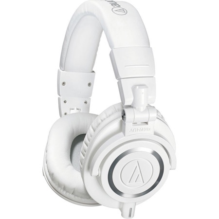 $70 Off                             Audio-Technica ATH-M50x Professional Monitor Headphones, with 9.8' Interchangeable Coiled and Straight Cables, White