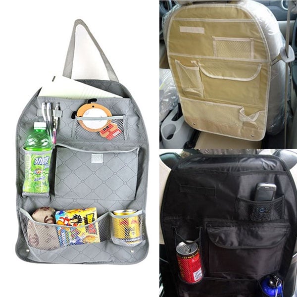 Car Auto Seat Back Hanging Foldable Organizer Storage Hanging Holder Bag New