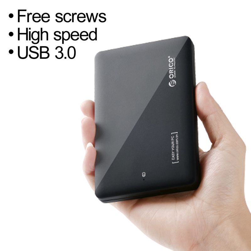 ORICO USB 3.0 2.5'' SATA Enclosure External Case Cover For SSD Hard Drive Disk