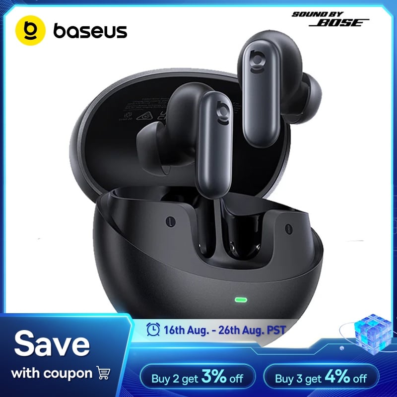 BASEUS Inspire XP1 Wireless Earbuds 50dB ANC Bluetooth 6.1