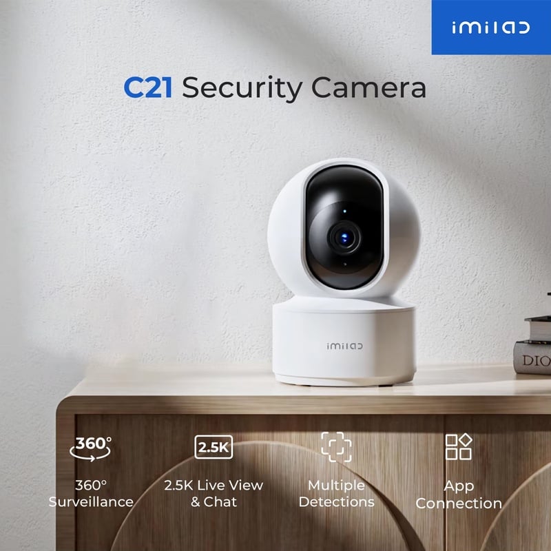 Original IMILAB Camera 2.5K Vedio Surveillance Starlight Night ViSion Cam WiFi Plug-in Indoor Camera