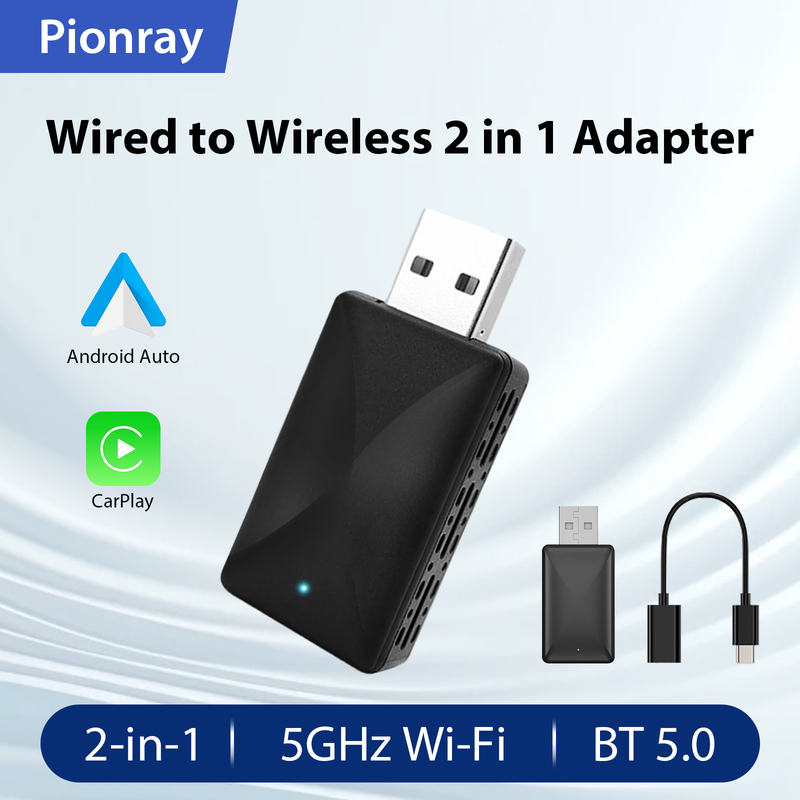 Pionray 2in1 Wireless CarPlay Adapter Car Intelligent Systems Android Auto For VW Toyota Nissan Honda Ford Benz - AliExpress 34