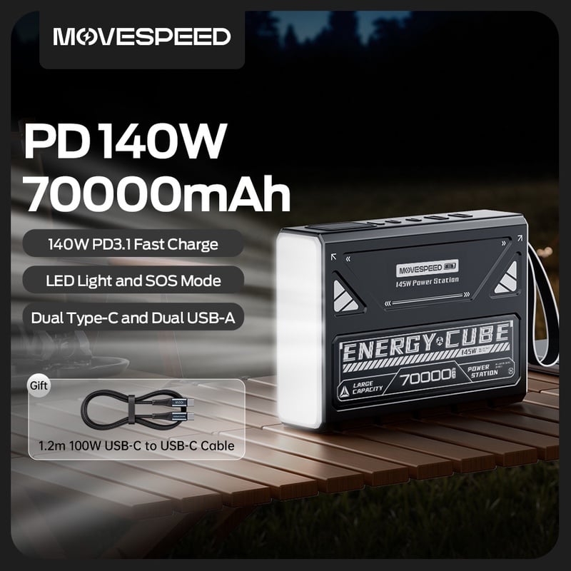 MOVESPEED Z70 Pro 70000mAh Power Bank 140W PD