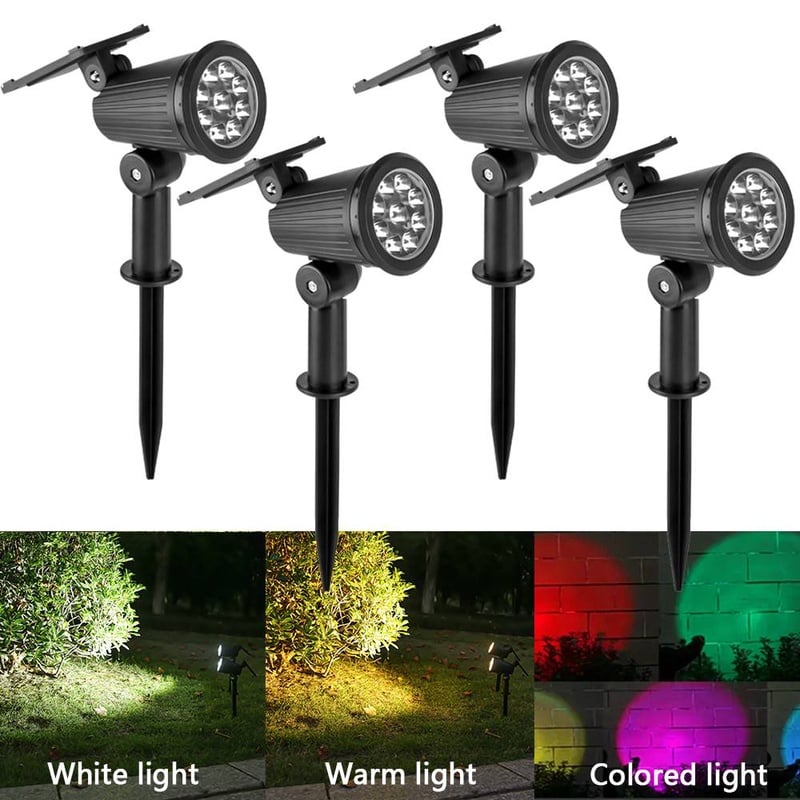 9 LED Solar Spot Light Outdoor Waterproof Spotlights Solar Garden Lights Landscape Lighting Decoration Pathway Lawn Lamp - AliExpress 39