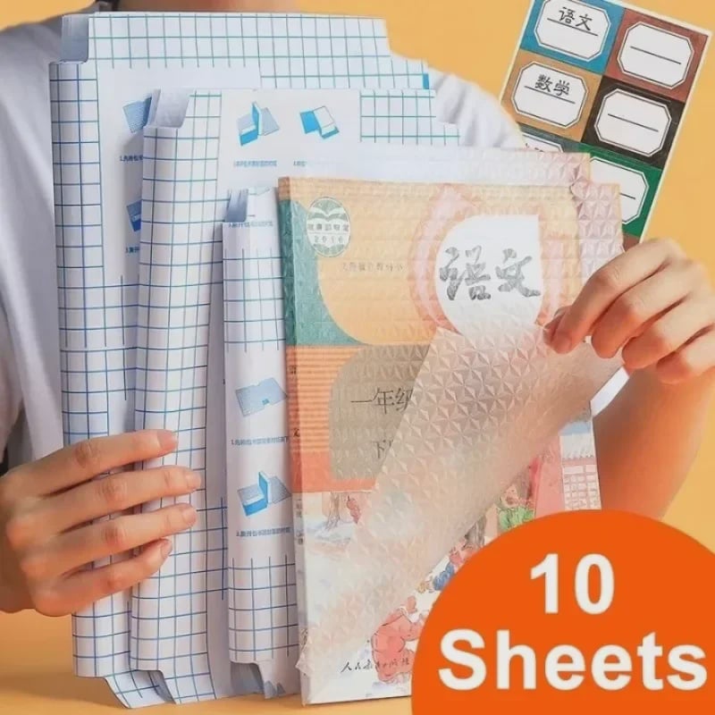 10 Sheets A4 Transparent Self Adhesive Book Cover Wrapper S/M/L Waterproof Book Wrap Paper Film Matte Clear Notebook Protector - AliExpress 21