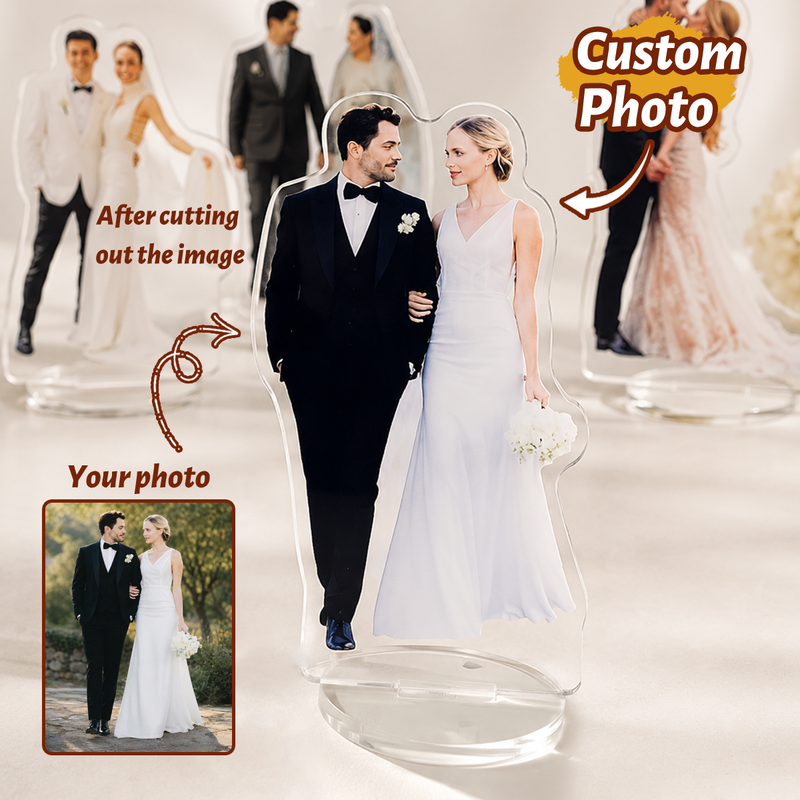 1/2/5Pcs Custom Photo Wedding Human Acrylic Desktop Standee, Personalized Custom Character Standees, Customizable Wedding Human - AliExpress 15