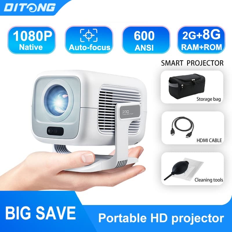 DITONG X3Plus HD 1080P Portable LED Projector