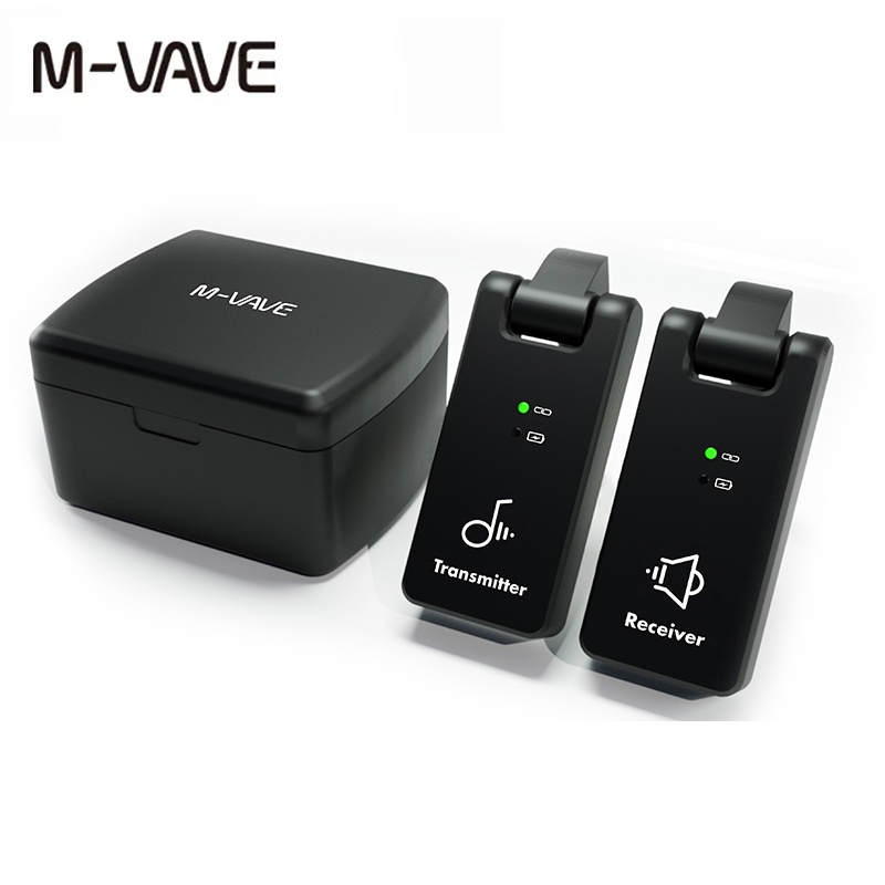 M vave 2.4G Wireless Guitar System Rechargeable Transmitter Receiver 4 Channels Guitar Wireless with Rechargeable Box Cuvave| | - AliExpress